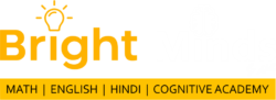 bright minds logo yellow and white